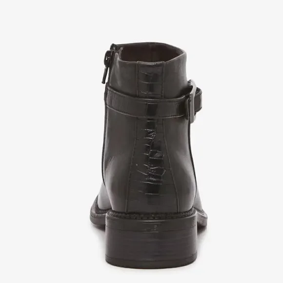 Clarks Maye Grace Leather Ankle Bootie, Black Leather New in Box - Picture 4 of 12